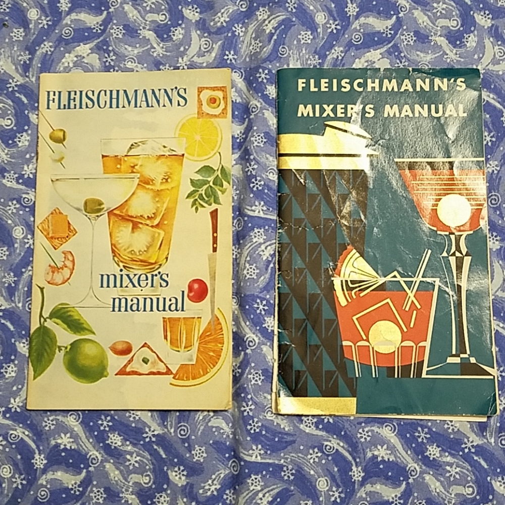 2 Vintage 1950's Fleishmann's Mixer Manuals